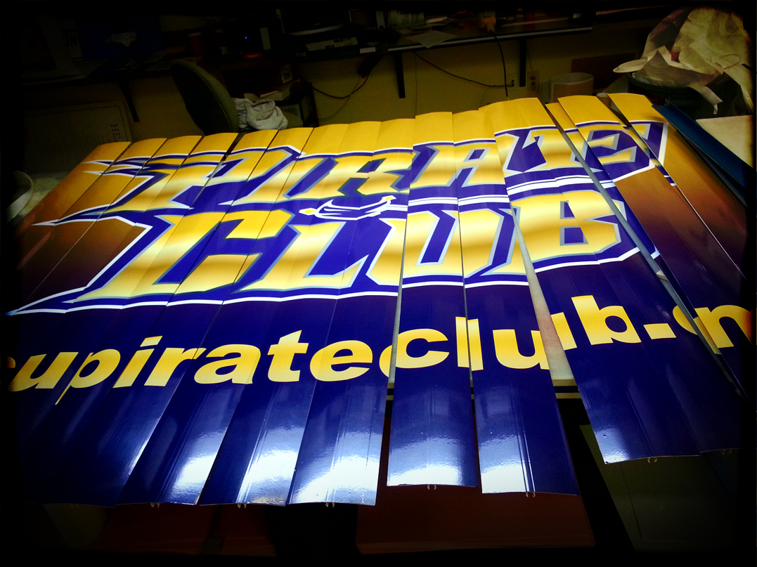 TriVison Ad Panels for ECU Baseball