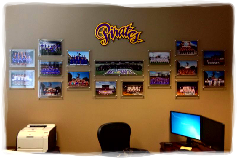 Athletics Office Picture Wall