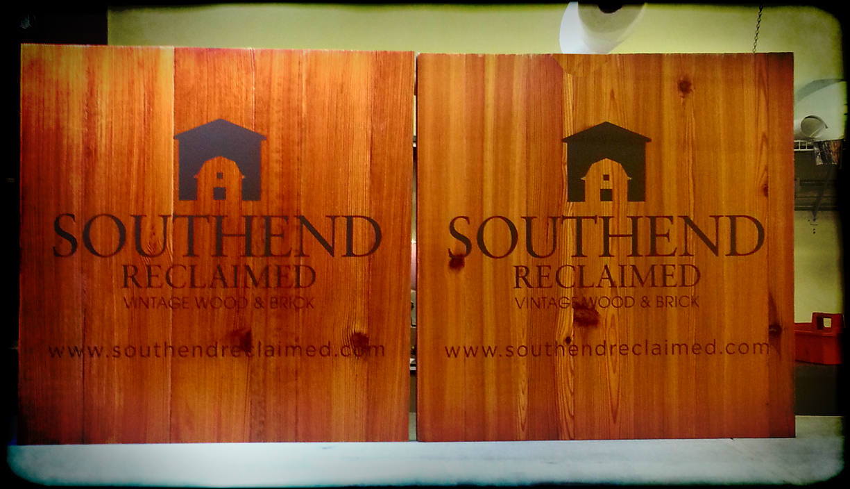 South End Reclaimed Wood Office Sign