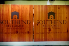 South End Reclaimed Wood Office Sign